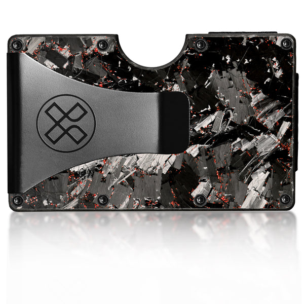 FORGED CARBON FIBER WALLET | AMSTERDAM RED